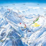 plan domaine skiable les arcs 1950-2000
