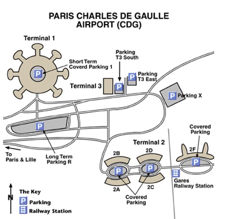 Paris - Plan ADP Charles de Gaulle