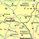 Carte de la Creuse