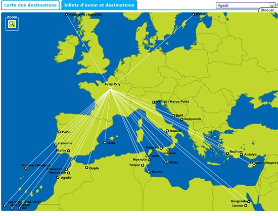 Transavia - Carte Destination