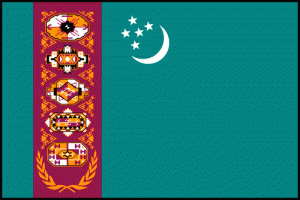 drapeau Turkménistan
