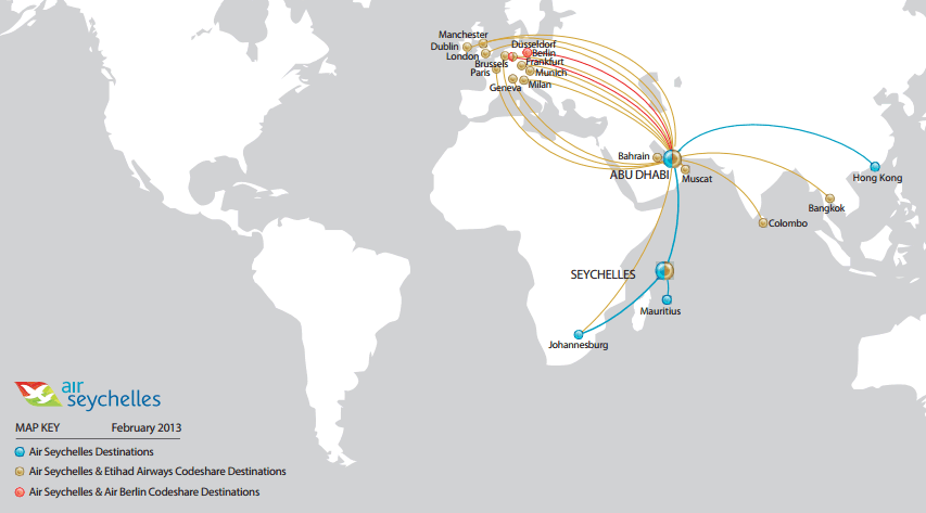 Route Air Seychelle