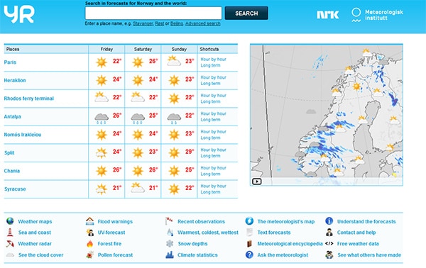 Site météo yrno