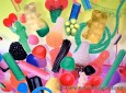 Musée Haribo - Mur de bonbon