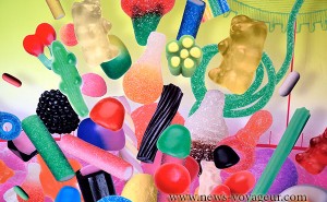 Musée Haribo - Mur de bonbon