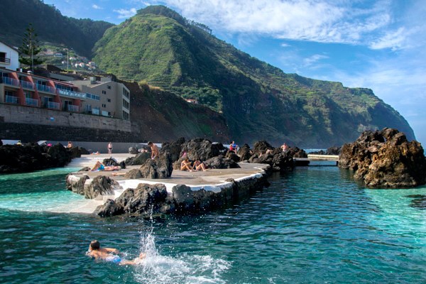 Baignade à Madère