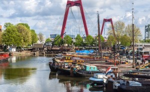 Rotterdam - pont rouge
