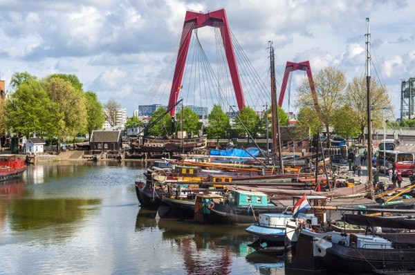 Rotterdam - pont rouge