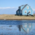 Islande - Maison bleu en Islande