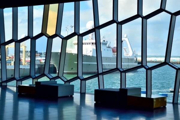 Islande - Harpa vitrail