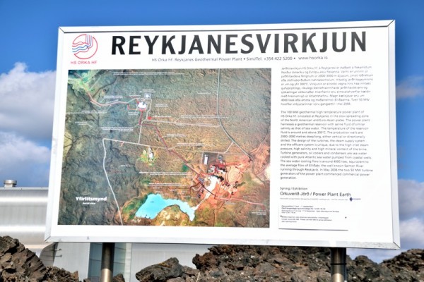 Islande - Panneau Reykjanesvirkjun