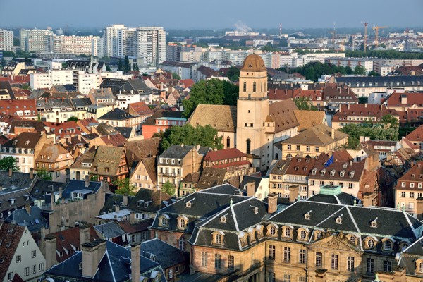 Vue de Strasbourg depuis la cathédrale