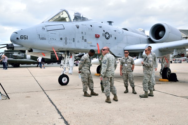 Salon du Bourget 2015 - Pilotes avion de chasse américain