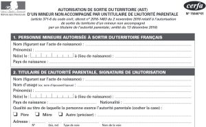 Sortie territoire - AST