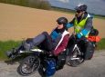 Cyrielle et Thomas en vélo