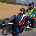 Cyrielle et Thomas en vélo