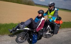 Cyrielle et Thomas en vélo